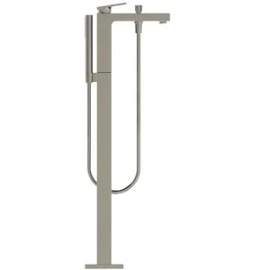 freistehende Badewannen-Armatur Extra mit Stick-Handbrause Ausladung 189mm Brushed Gold