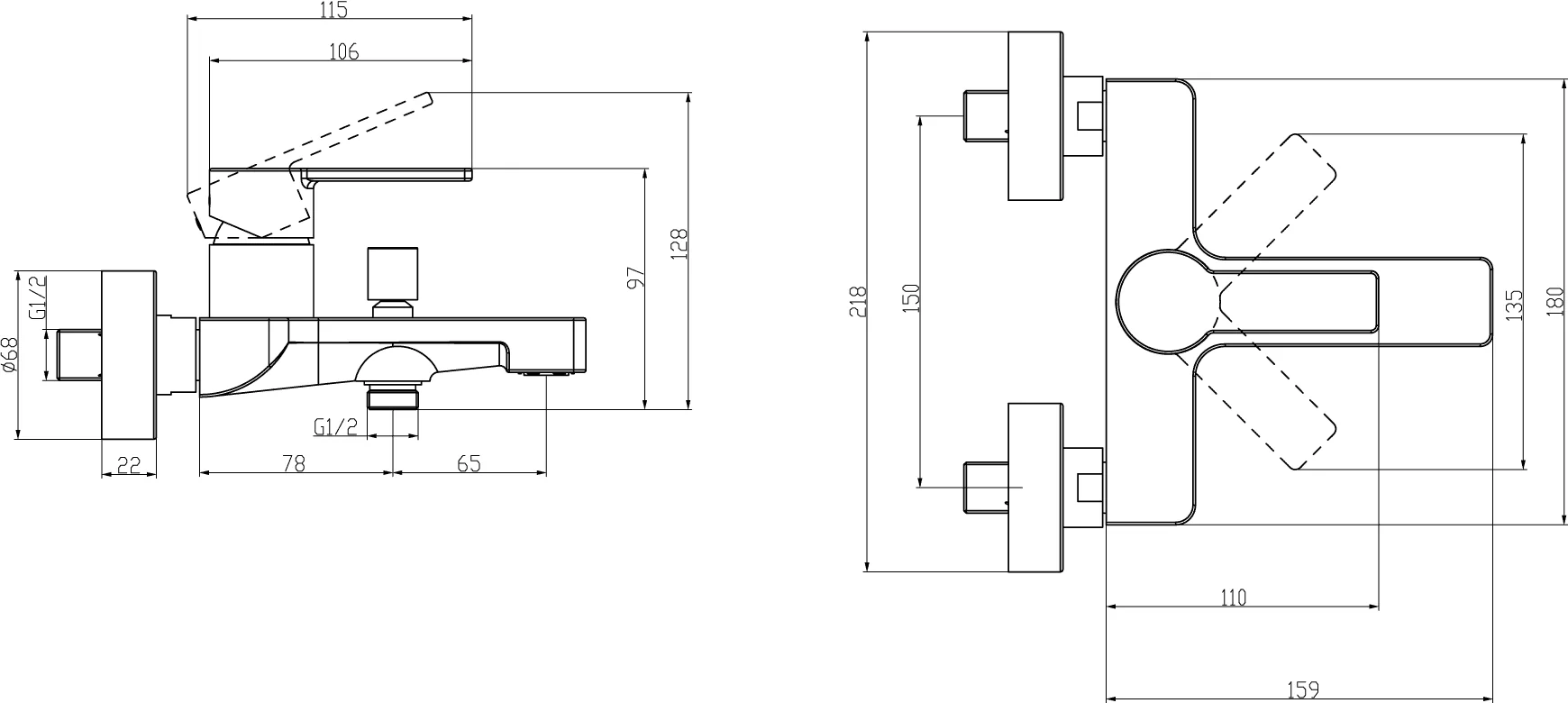 Villeroy & Boch Architectura Einhebel-Badewannenarmatur TVT103002000, 180 x 97 x 156 mm, Chrom Villeroy & Boch Architectura Einhebel-Badewannenarmatur TVT103002000, 180 x 97 x 156 mm, Chrom