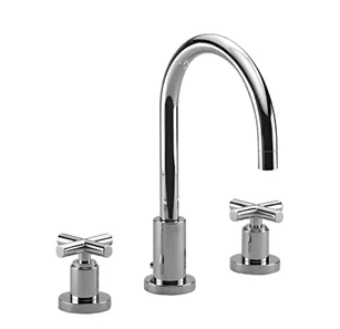 Dornbracht TARA Waschtisch-Dreilochbatterie mit Ablaufgarnitur, Dark Bronze gebürstet PVD, Ausladung 165 mm, schwenkbarer Auslauf 360°, Armaturenhöhe 285 mm Dornbracht TARA Waschtisch-Dreilochbatterie mit Ablaufgarnitur, Dark Bronze gebürstet PVD, Ausladung 165 mm, schwenkbarer Auslauf 360°, Armaturenhöhe 285 mm