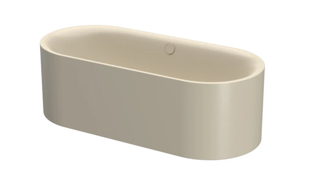 Bette oval Badewanne „BetteLux Oval Silhouette“ 180 × 80 cm in Beige