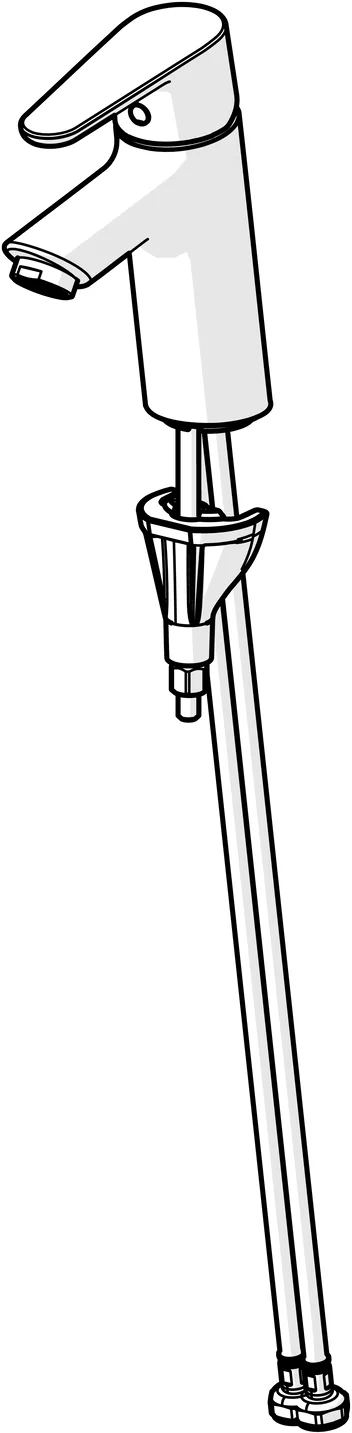 HansaVANTIS EHM Waschtischbatterie HansaVANTIS ECO 5242 Ausladung 109 mm Chrom