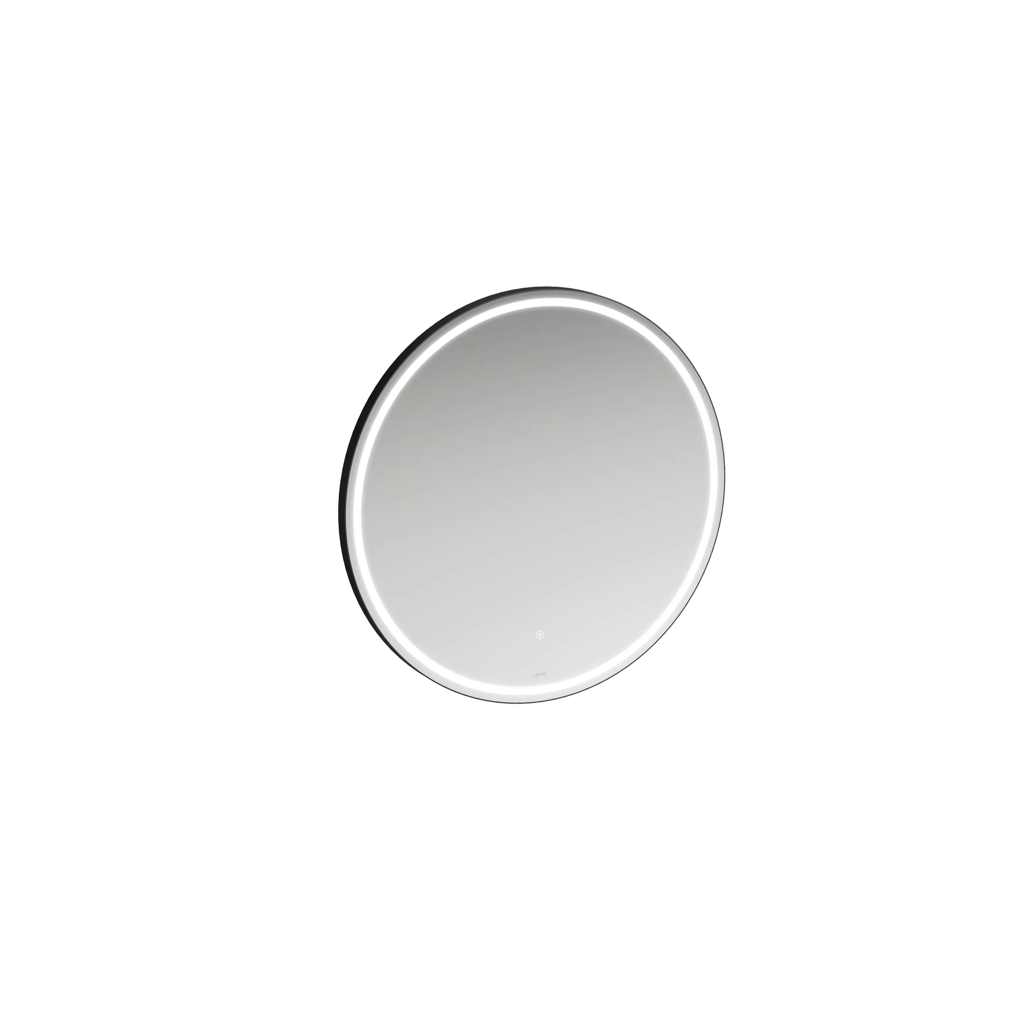 Base 2.0 Spiegel 44439.1, rund LED Bel.,1 Sensorsch., 800x800 schw.m