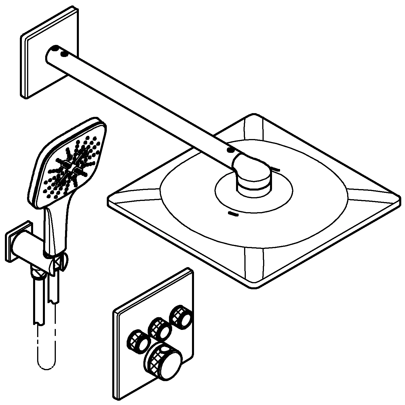 Grohe Unterputz-Armatur „Grohtherm SmartControl“