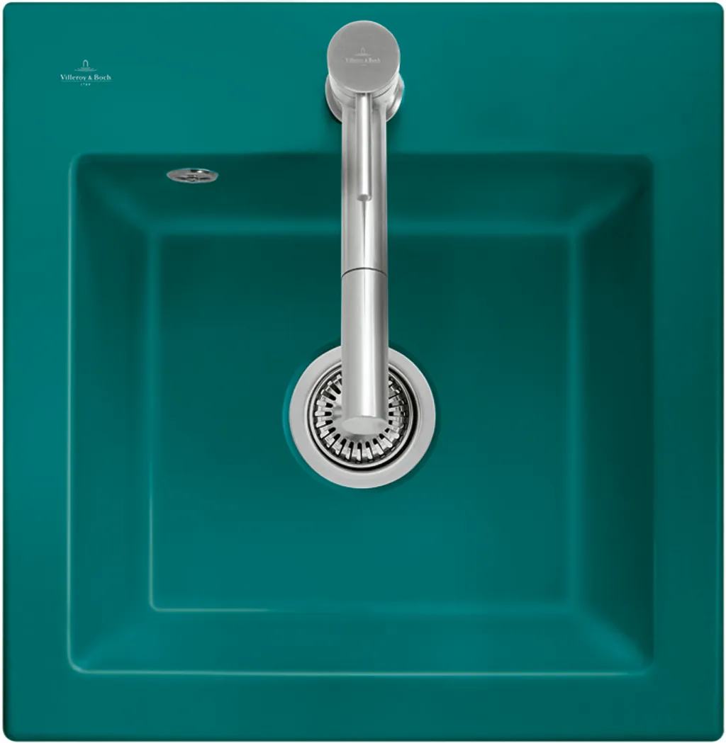 Villeroy & Boch Einbau-Küchenspülbecken „Subway“ 50 S 525 × 510 × 220 mm, für Becken mittig in Stone White Villeroy & Boch Einbau-Küchenspülbecken „Subway“ 50 S 525 × 510 × 220 mm, für Becken mittig in Stone White