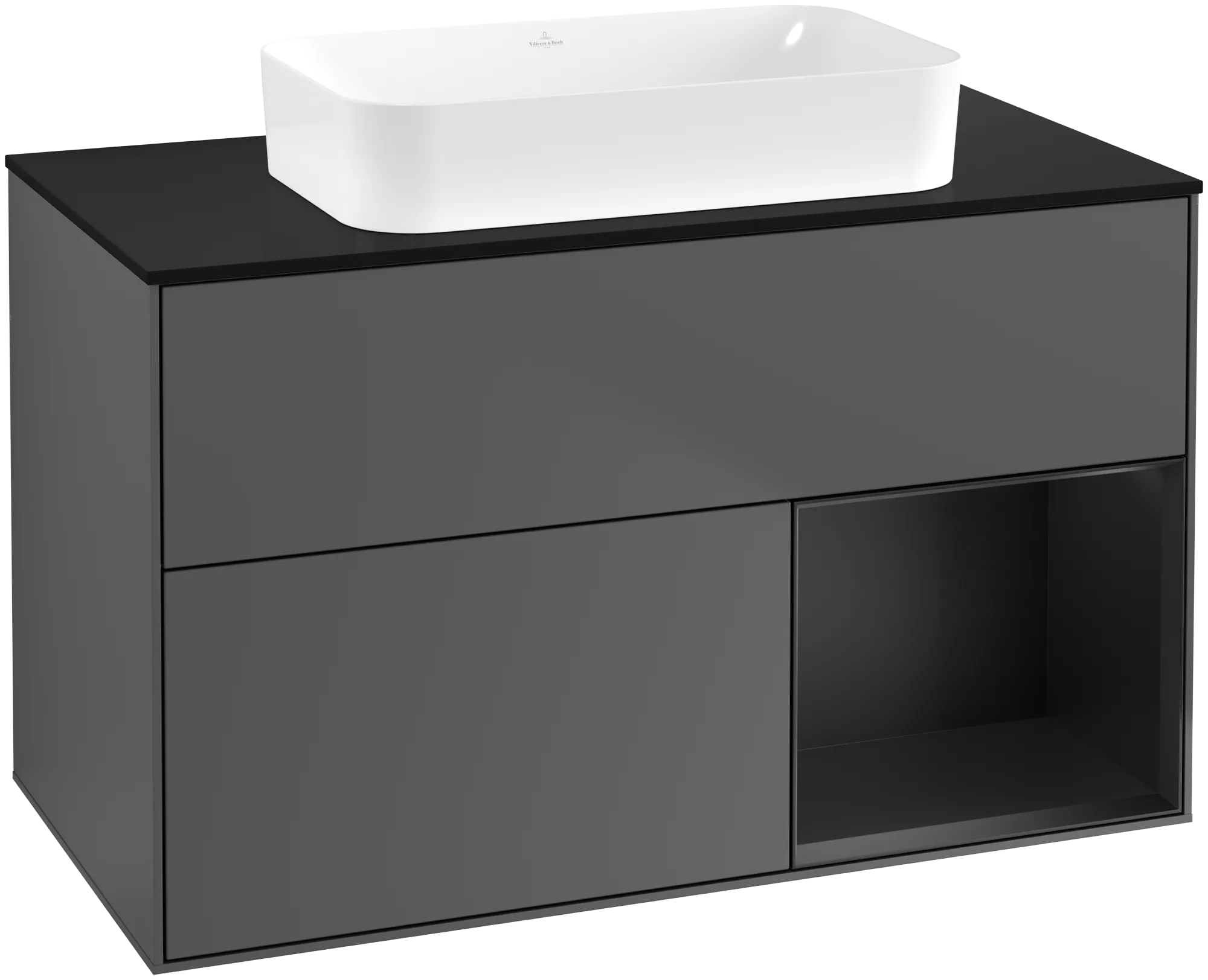 Villeroy & Boch Finion Waschbeckenunterschrank F66 1000x603x501mm anthrazit