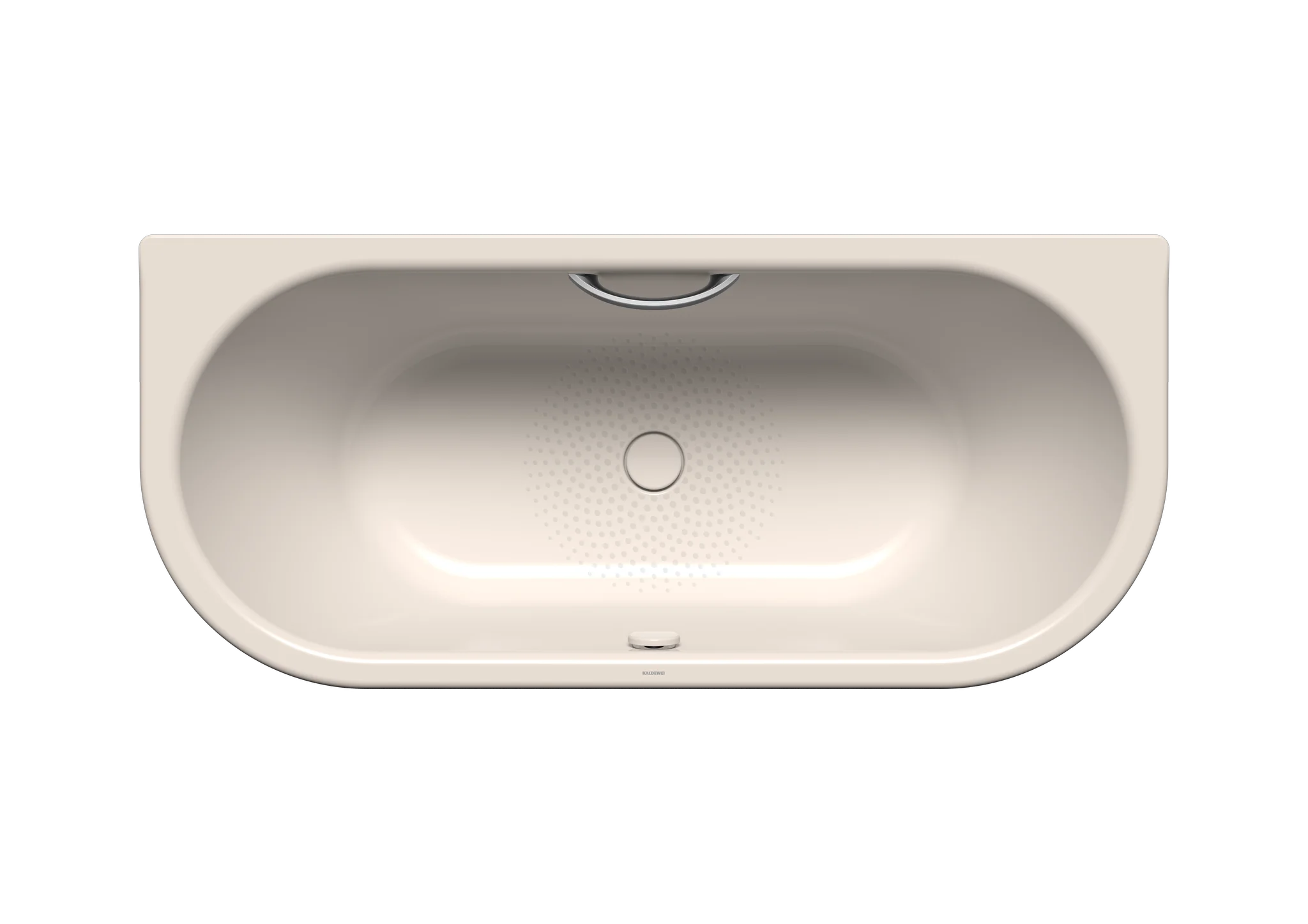 Kaldewei CENTRO DUO 2 Badewanne, oval, 1700x750 mm, 460 mm tief, Perl-Effekt, Antislip, emaillierter Ab- und Überlaufdeckel