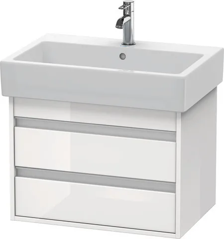 Duravit Waschtischunterschrank wandhängend „Ketho“ 65 × 48 × 44 cm Weiß Hochglanz