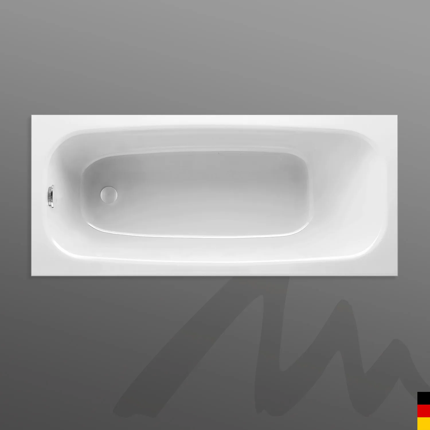 Mauersberger ceraria Acryl-Badewanne Rechteckform 170⁄75 weiß