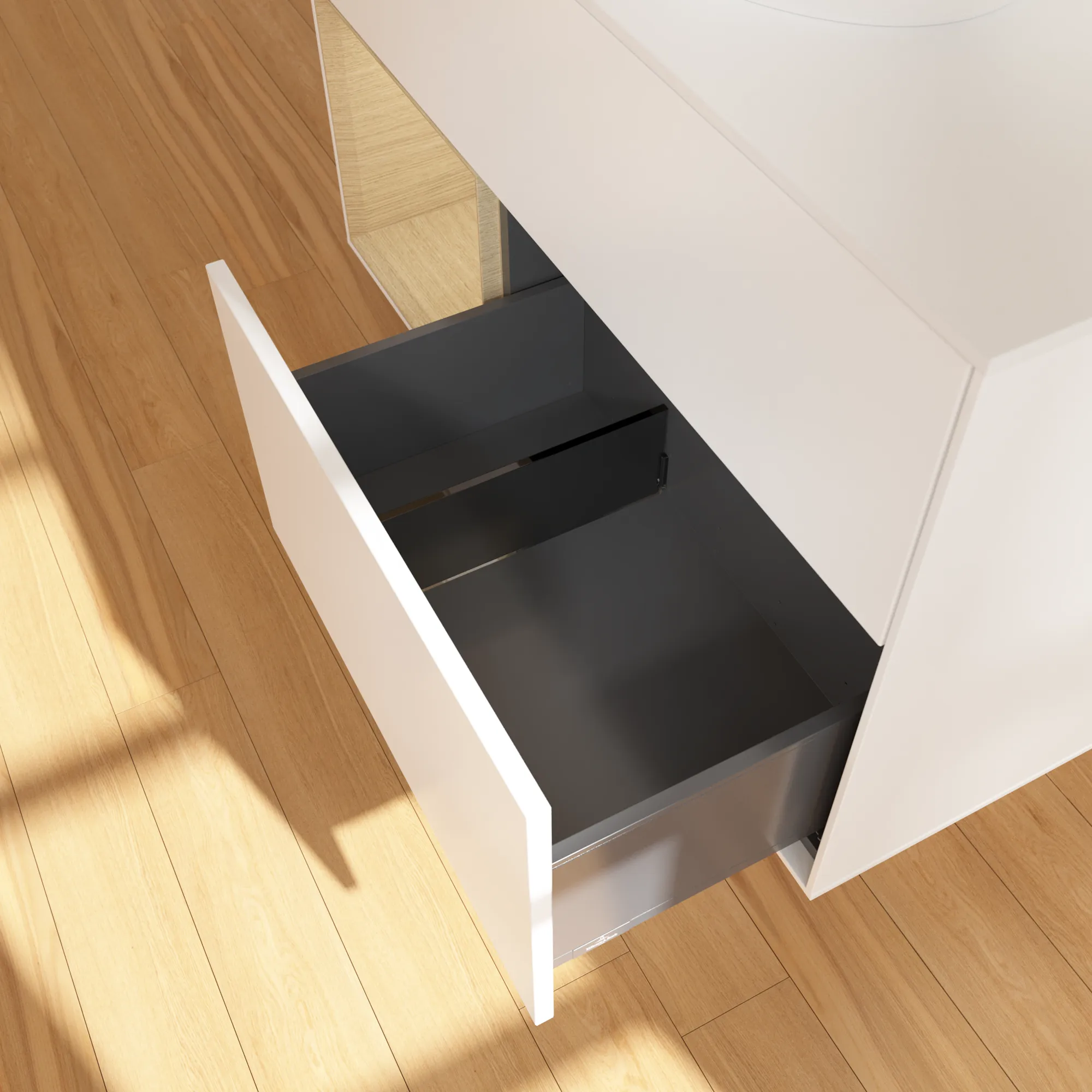 Villeroy & Boch Waschtischunterschrank „Finion“ für Schrankwaschtisch 1000 × 603 × 501 mm White Matt Lacquer, für Becken mittig, ohne Hahnlochbohrung Villeroy & Boch Waschtischunterschrank „Finion“ für Schrankwaschtisch 1000 × 603 × 501 mm White Matt Lacquer, für Becken mittig, ohne Hahnlochbohrung
