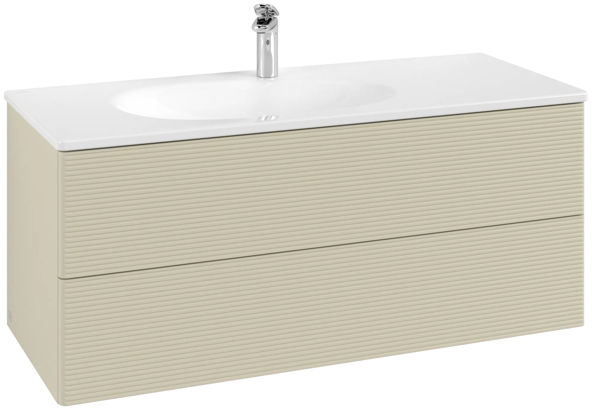 Villeroy & Boch Antao Waschbeckenunterschrank K06, 1188 x 504 x 493 mm, links, Silk Grey Matt