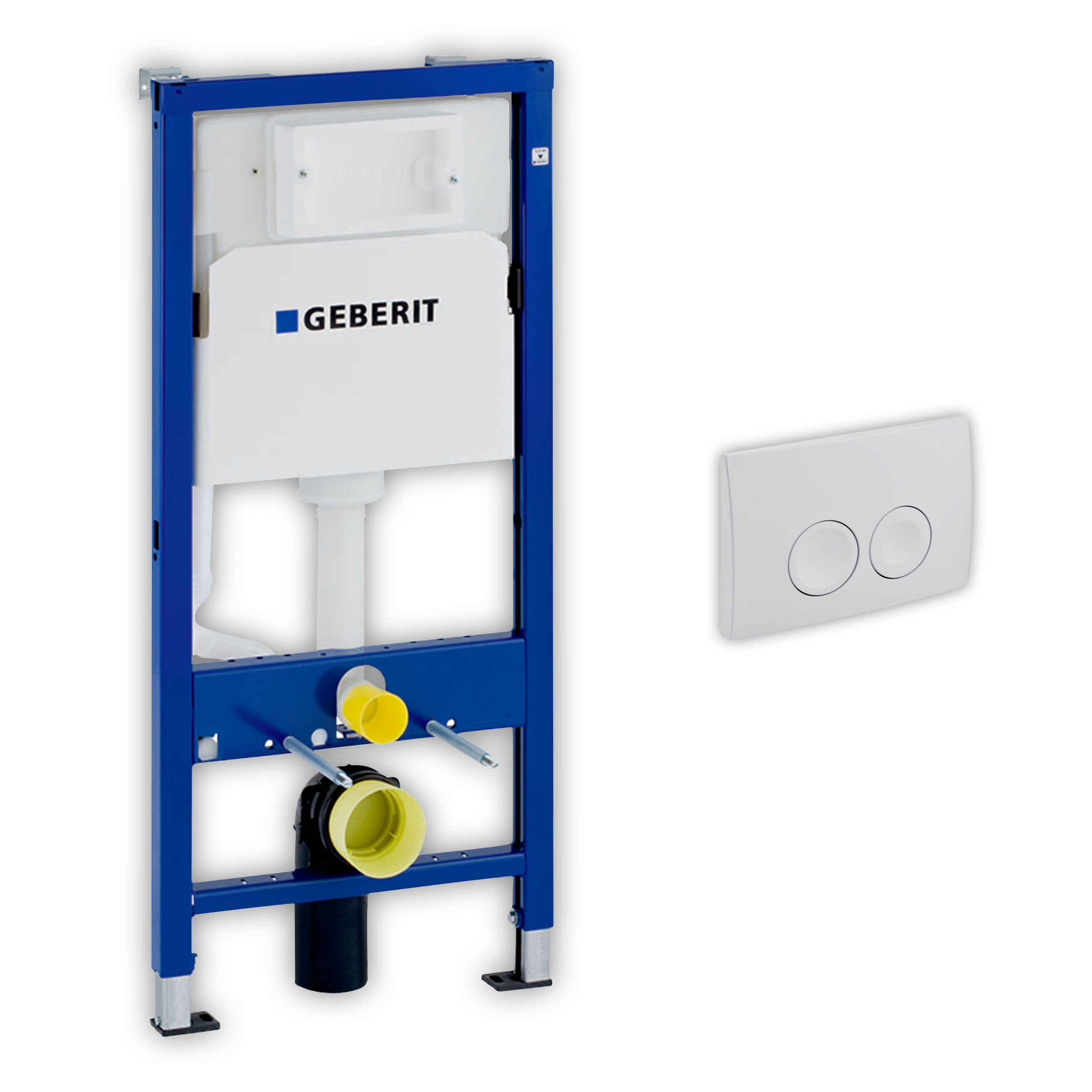 Vorwand-/Einbauelement für Toilette mit Spülkasten Delta (UP100) Betätigungsplatte Geberit UP100 „Delta25“ in Vorwand-/Einbauelement für Toilette mit Spülkasten Delta (UP100) Betätigungsplatte Geberit UP100 „Delta25“ in