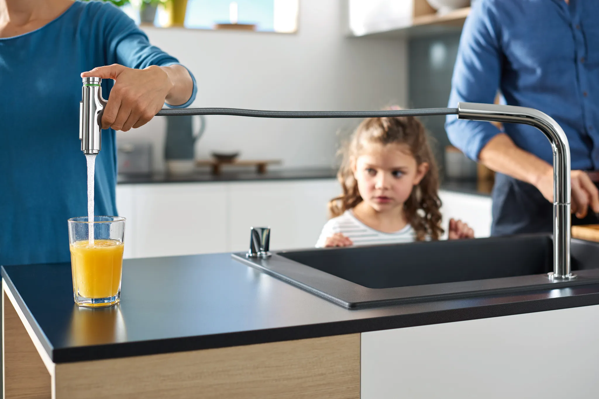 Hansgrohe S51 S510-F660 Einbauspüle 660, Graphitschwarz