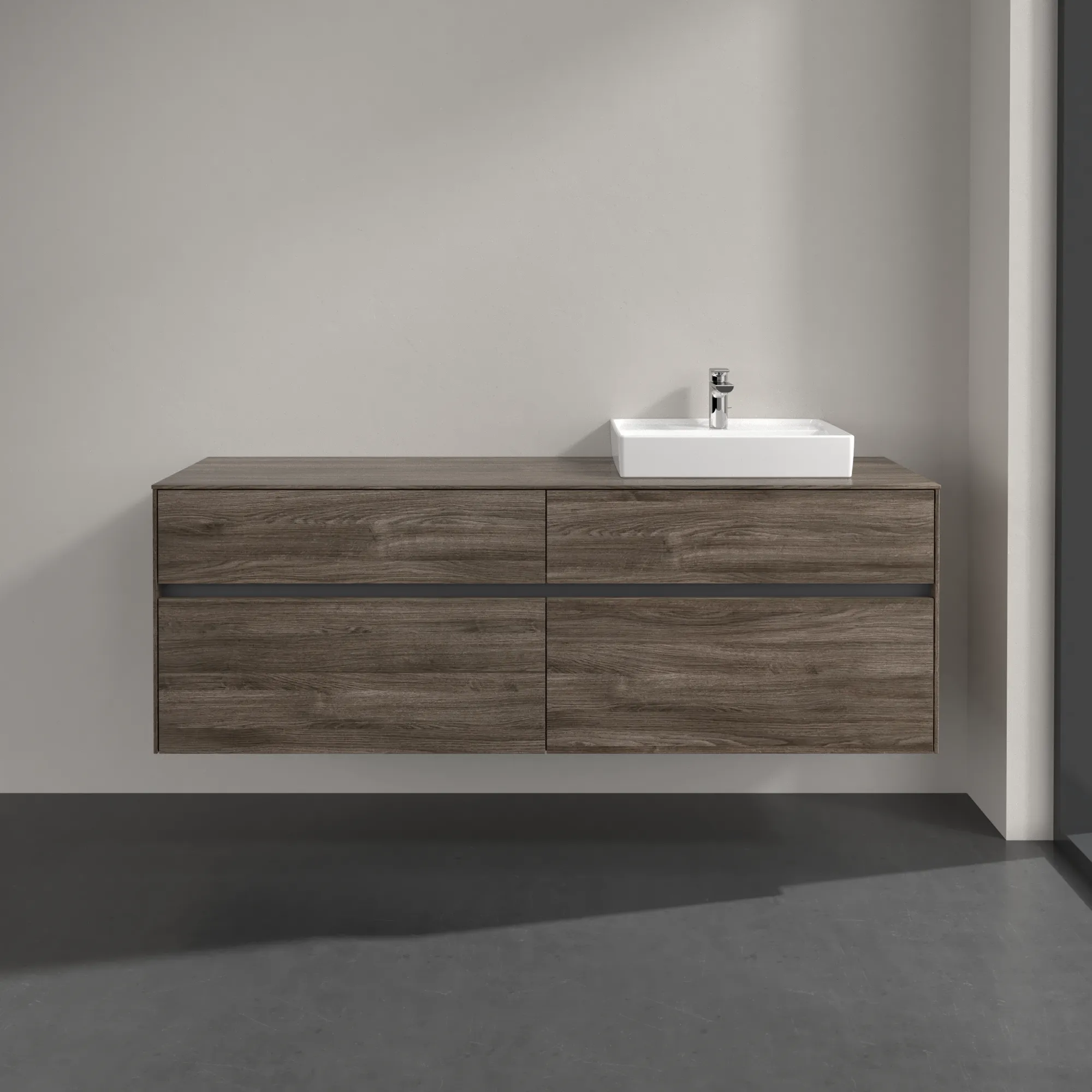 Villeroy & Boch Collaro Waschbeckenunterschrank 1600x548x500mm Stone Oak
