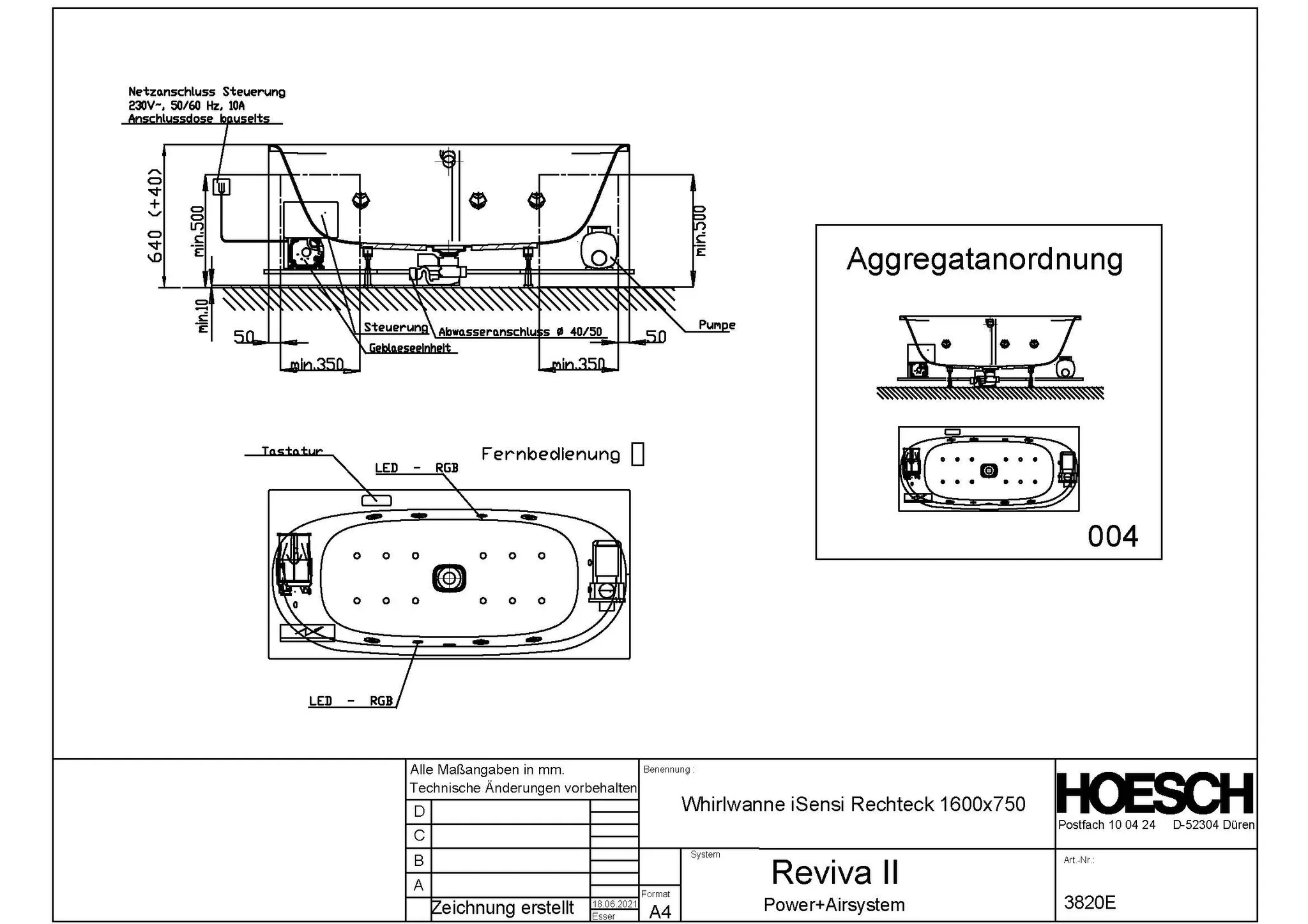 Hoesch Whirlwanne „iSensi“ mit Whirlsystem „Reviva II“ rechteck 1600 × 750 mm mit Reviva II, in Weiß Hoesch Whirlwanne „iSensi“ mit Whirlsystem „Reviva II“ rechteck 1600 × 750 mm mit Reviva II, in Weiß