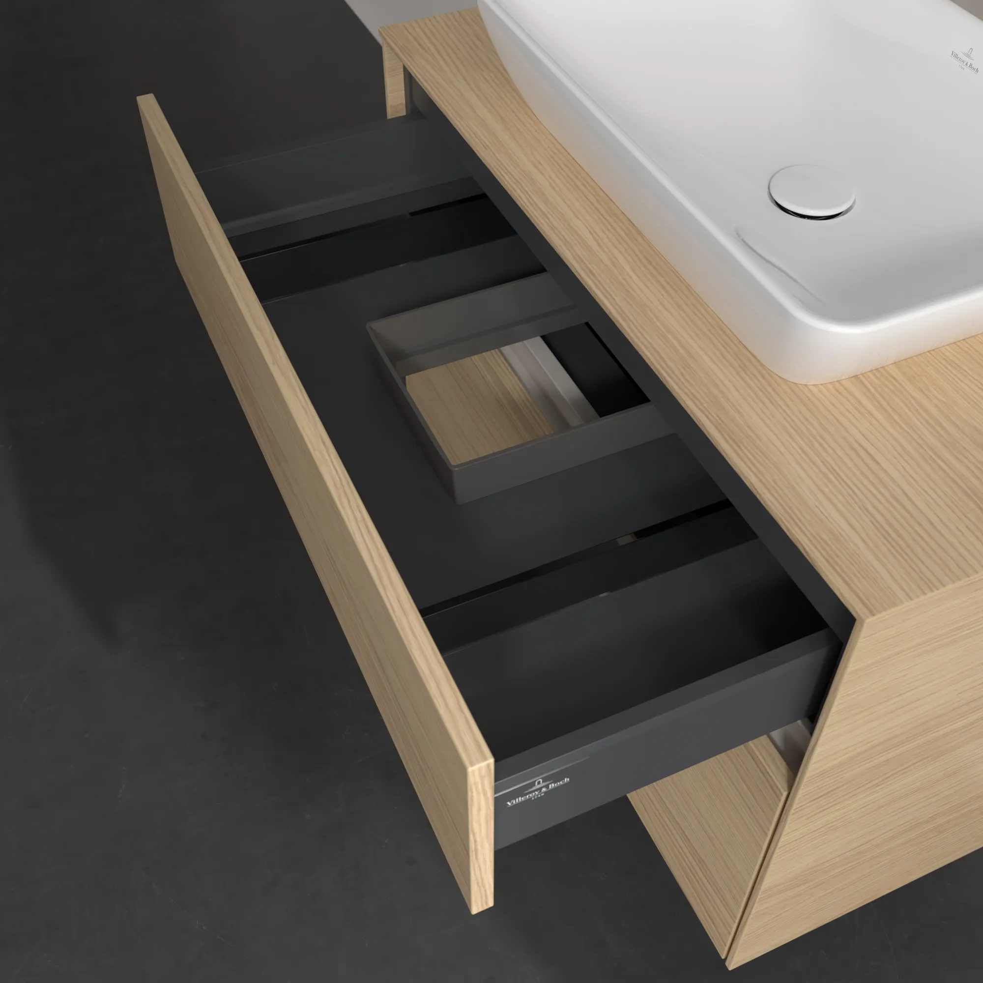 Villeroy & Boch Collaro Waschbeckenunterschrank C10800 800x548x500mm Eckig Nordic Oak
