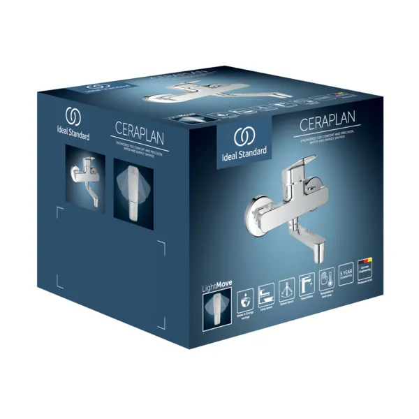 Ideal Standard Wand-Waschtischarmatur Ceraplan Ausladung 148mm Chrom Ideal Standard Wand-Waschtischarmatur Ceraplan Ausladung 148mm Chrom