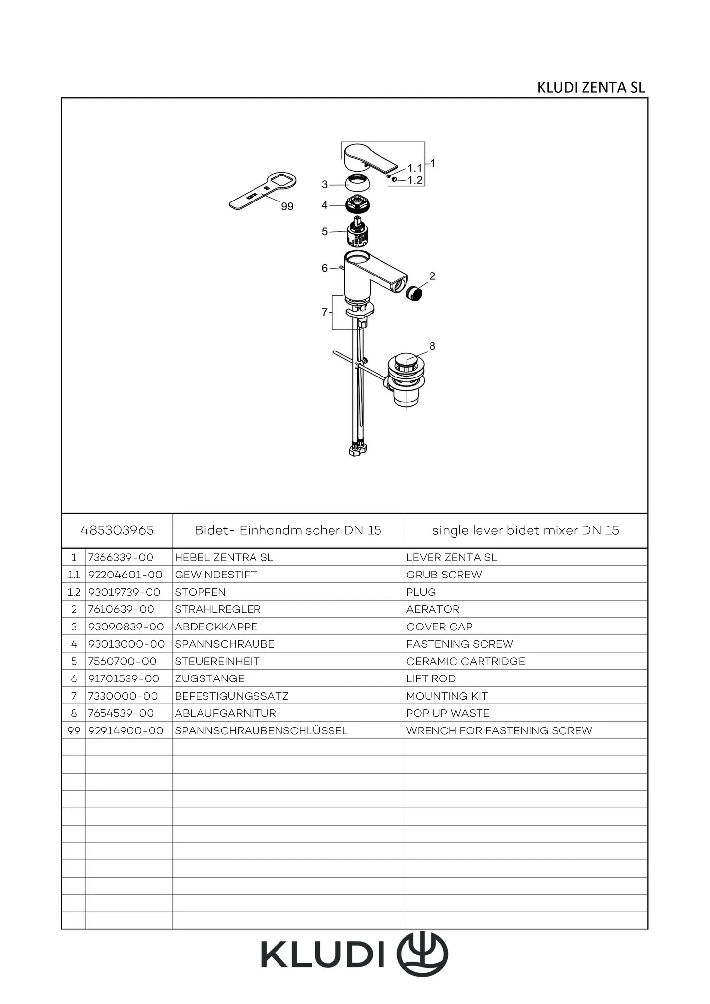 ZENTA SL BidetEHM Ablaufgarnitur chrom ZENTA SL BidetEHM Ablaufgarnitur chrom