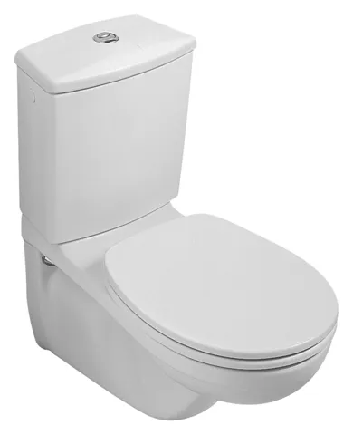 Wand-Tiefspül-WC für Kombination mit Spülkasten „O.novo“ 35,5 × 39,6 × 68 cm