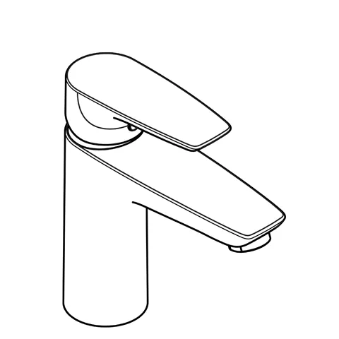 Kludi PURE&SOLID Waschtisch-EHM 100 chrom Kludi PURE&SOLID Waschtisch-EHM 100 chrom