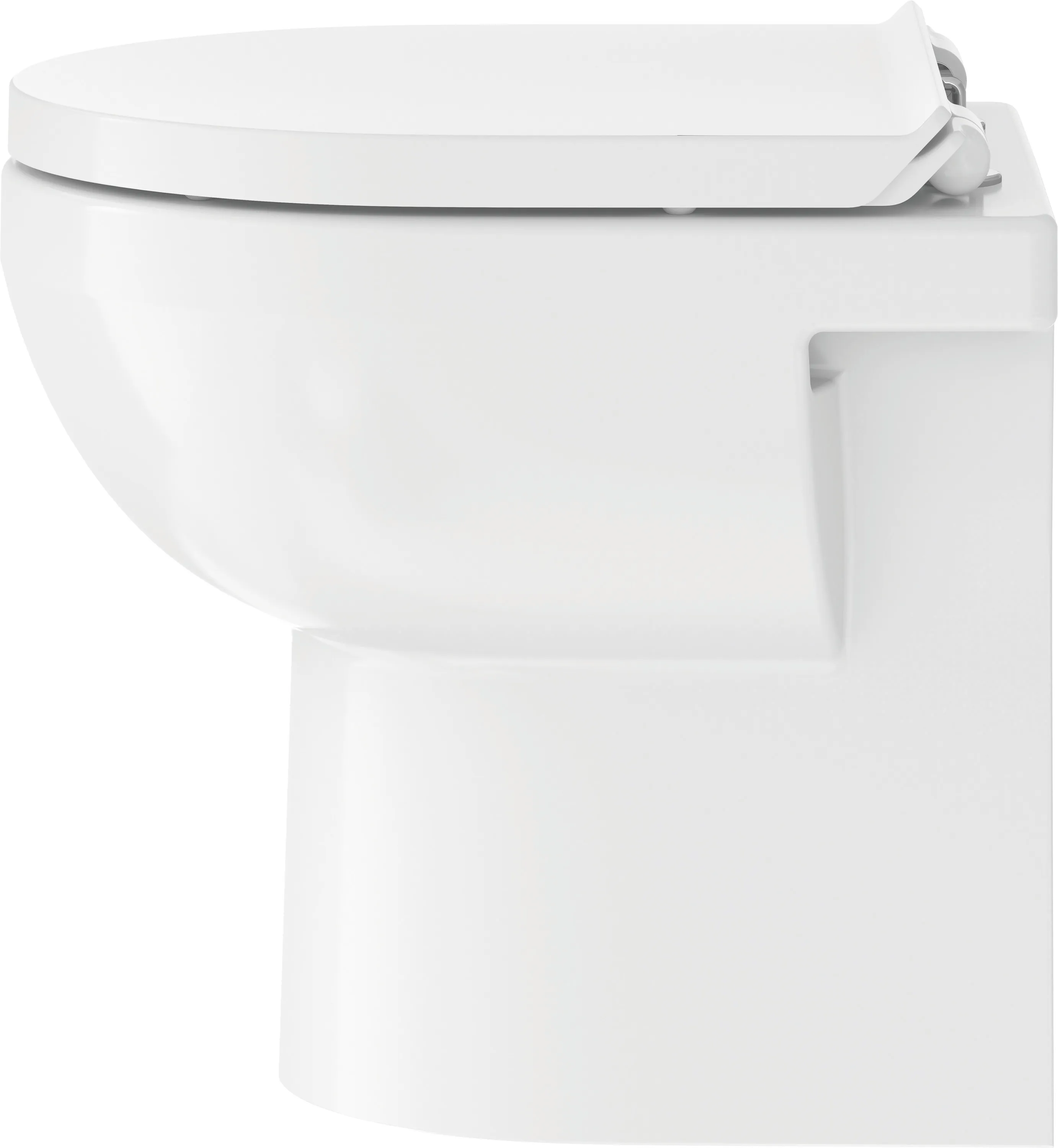 Duravit Stand-Tiefspül-WC inkl. WC-Sitz „No.1“ 51 × 38,6 × 46,5 cm, Befestigung sichtbar