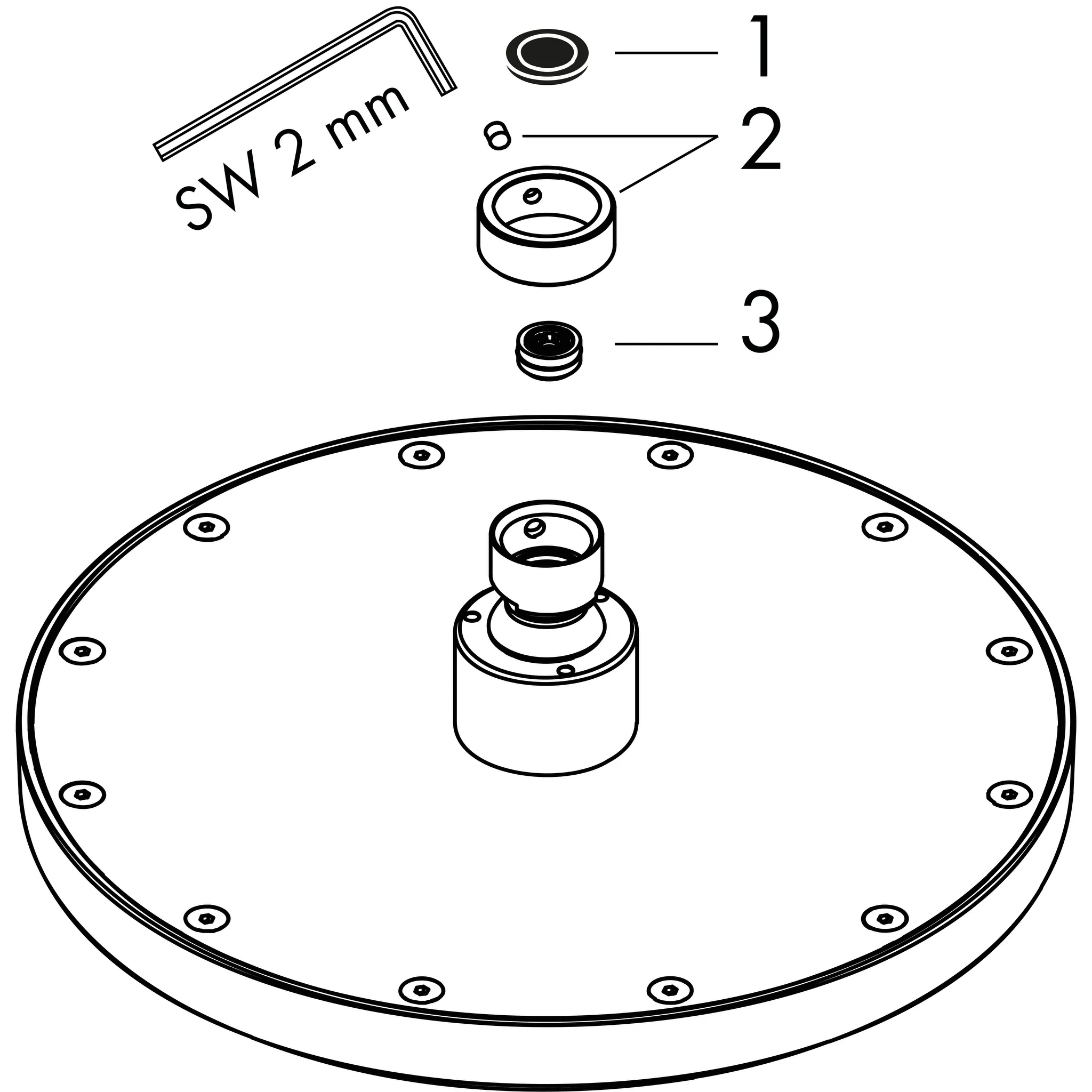 AXOR ShowerSolutions Kopfbrause 220 1jet EcoSmart Chrom AXOR ShowerSolutions Kopfbrause 220 1jet EcoSmart Chrom
