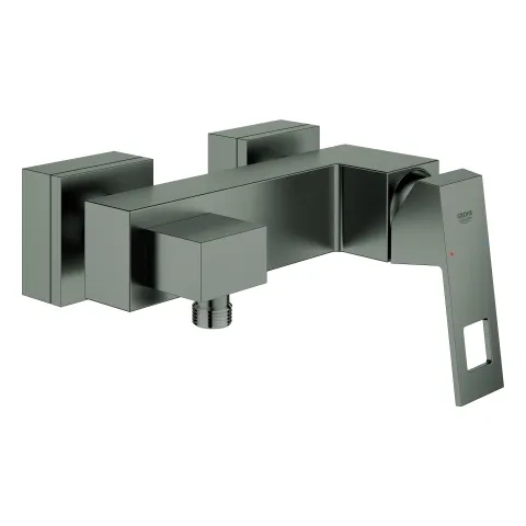 Einhand-Brausebatterie Eurocube 23145, Wandmontage, eigensicher, chrom Einhand-Brausebatterie Eurocube 23145, Wandmontage, eigensicher, chrom