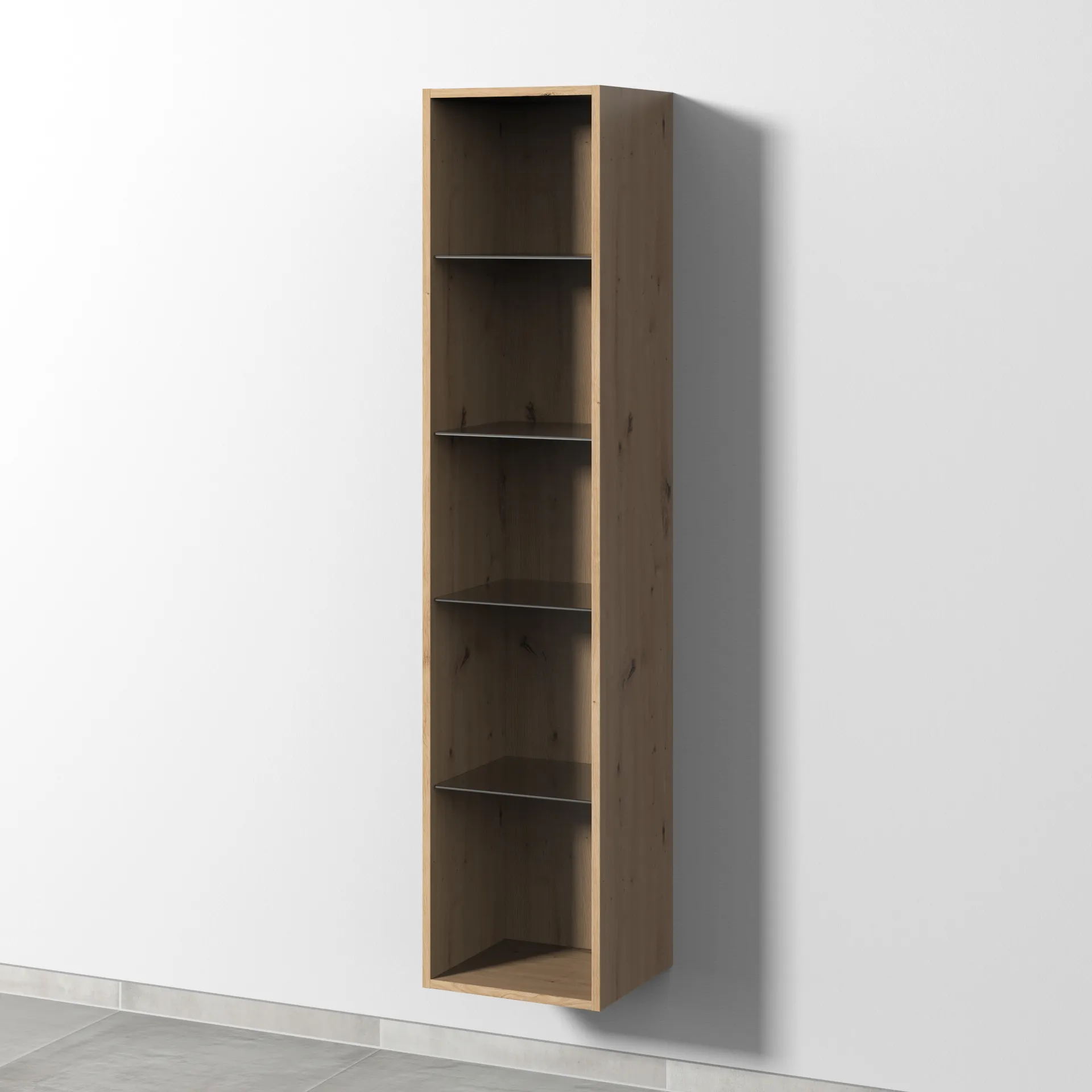 Sanipa Regal „2morrow“ 350 × 1615 × 328 mm in Eiche Natural-Touch