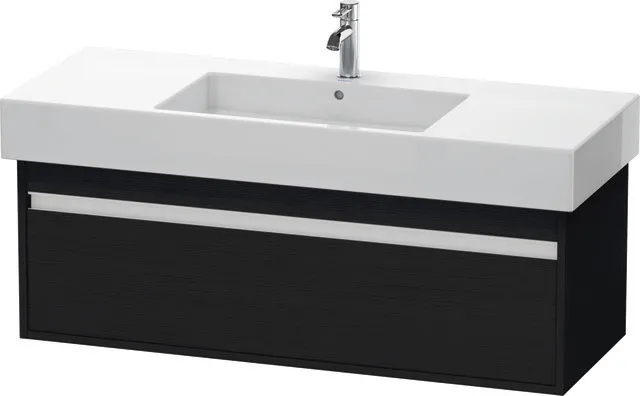 Duravit Waschtischunterschrank wandhängend „Ketho“ 120 × 41 × 45,5 cm Eiche Schwarz