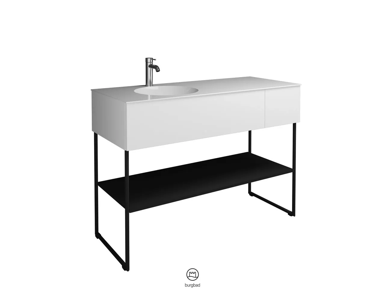 burgbad Badmöbelset „Coco“ in Weiß Matt mit Laserkante burgbad Badmöbelset „Coco“ in Weiß Matt mit Laserkante