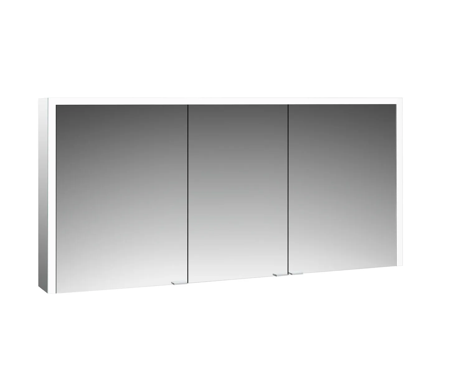 emco Prime 3 emco asis PG2 emco LED-Lichtspiegelschrank Prime 3 Aufputz, 1600 mm, 3-türig Rückwand weiß