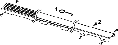 TECEdrainline Designrost "steel II" 1200 mm Edelstahl poliert, gerade