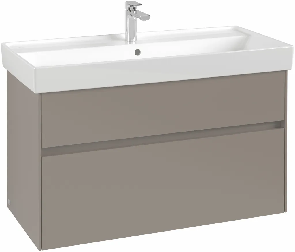 Villeroy & Boch Waschtischunterschrank „Collaro“ 954 × 546 × 444 mm White Oak, für Becken mittig, ohne Beleuchtung