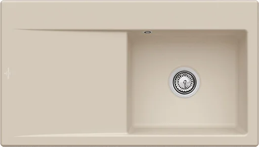 Villeroy & Boch Einbauspüle Subway Style 50 335100, 900x510mm, Spülbecken rechts, aus Keramik, Almond CeramicPlus