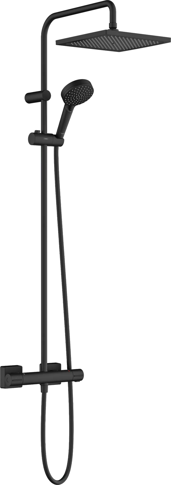 Showerpipe 240 1jet Vernis Shape EcoSmart mattschwarz m.Brausethermostat Showerpipe 240 1jet Vernis Shape EcoSmart mattschwarz m.Brausethermostat