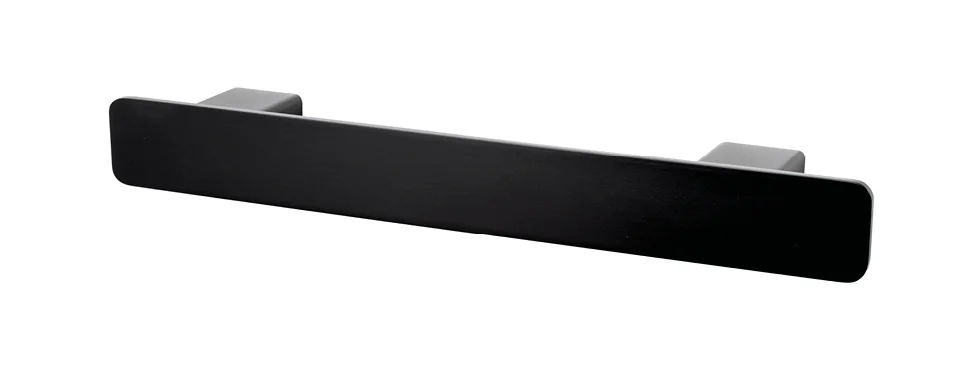 BEMM Magnet Handtuchhalter Purline, schwarz satinmatt, 460 mm oder 560 mm Länge, 55 mm Höhe, 60 mm Tiefe