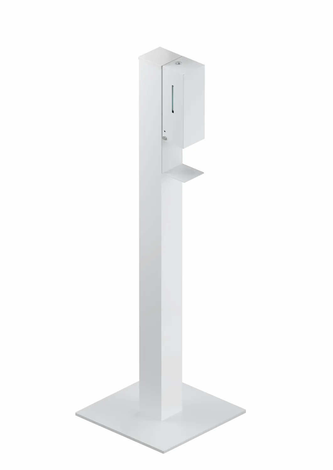 Desinfektionsspender Säule, plvb., sensorgst., 500 ml weiß tiefmatt