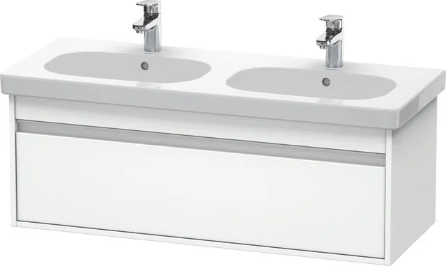 Duravit Waschtischunterschrank wandhängend „Ketho“ 115 × 41 × 45,5 cm Weiß Matt