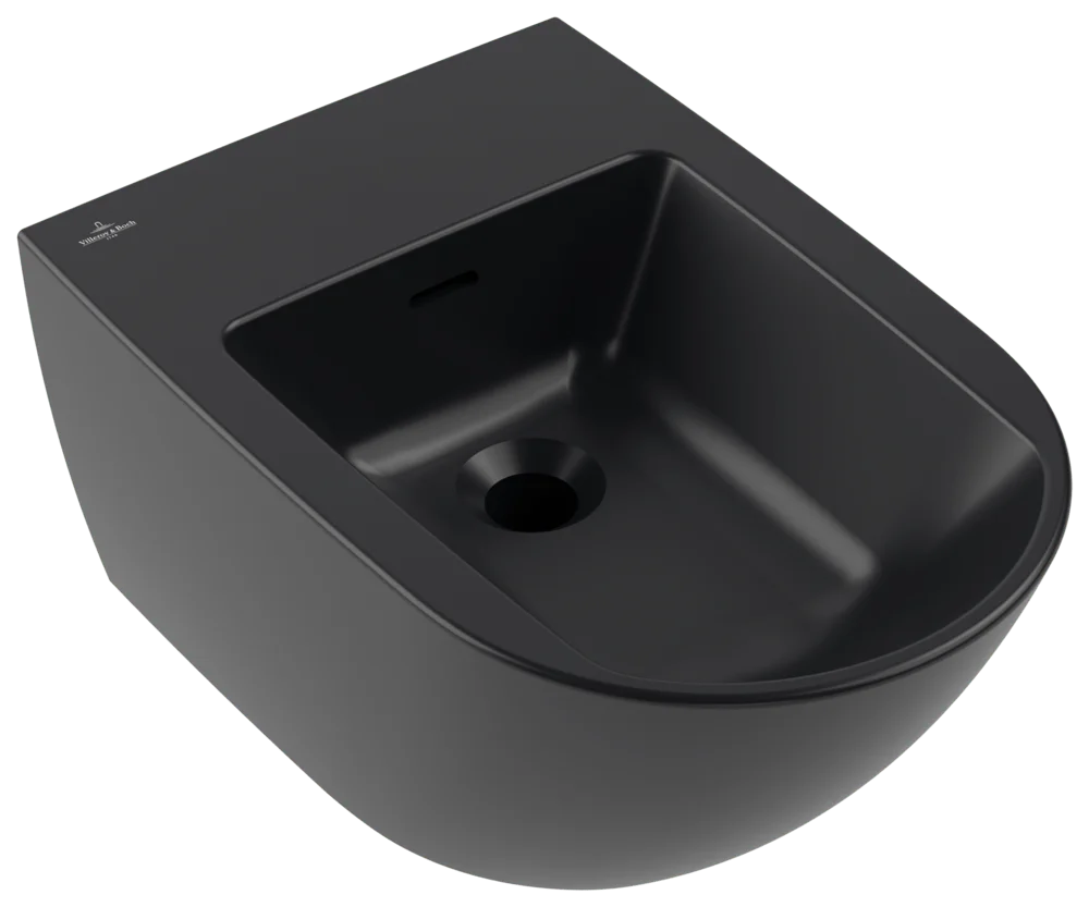 Villeroy & Boch Antao Bidet wandhängend Pure Black CeramicPlus Villeroy & Boch Antao Bidet wandhängend Pure Black CeramicPlus