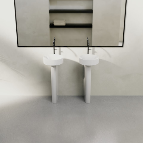 Waschtischschale „BetteSuno Pedestal“ ⌀ 34 × 86,3 cm in Weiß