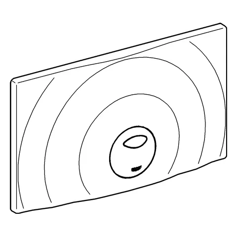 WC-Betätigung Surf G 37859, 330 x 190 mm, für 2-Mengen-Spülkasten 9 l/4 l, chrom WC-Betätigung Surf G 37859, 330 x 190 mm, für 2-Mengen-Spülkasten 9 l/4 l, chrom