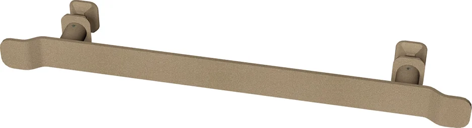 BEMM Handtuchhalter Wave L350 INT 270, braunbeige perlmatt, 28 mm Höhe, 41 mm Tiefe, 370 mm Länge, Achsabstand 270 oder 280 mm BEMM Handtuchhalter Wave L350 INT 270, braunbeige perlmatt, 28 mm Höhe, 41 mm Tiefe, 370 mm Länge, Achsabstand 270 oder 280 mm