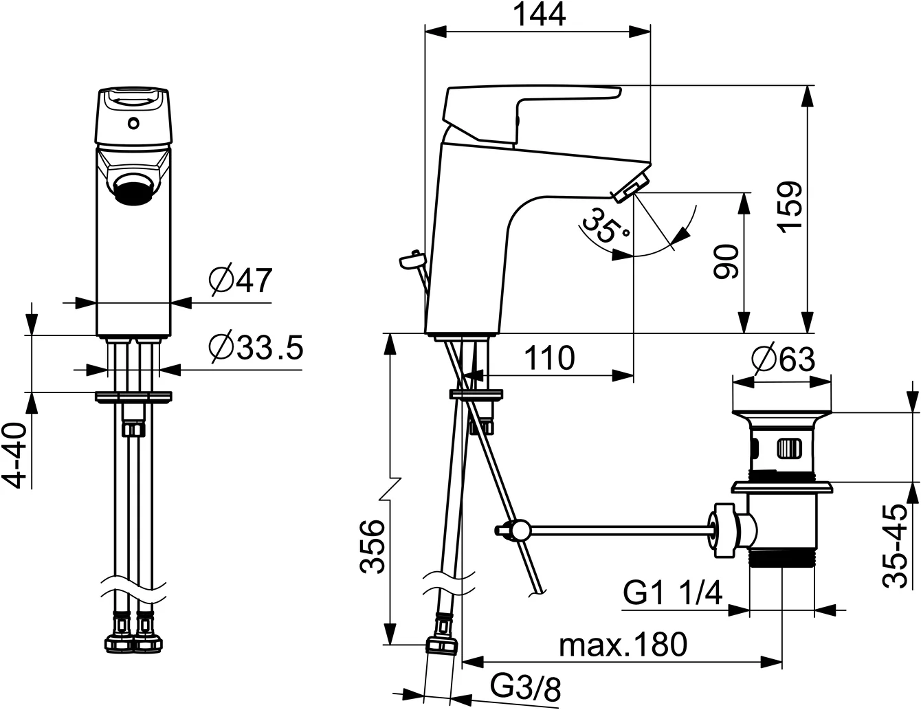 HansaPOLO Waschtischbatterie HansaPOLO 5150 Chrom, Standmontage, Einhebelmischer, PCA® konstante Durchflussleistung, Chrom HansaPOLO Waschtischbatterie HansaPOLO 5150 Chrom, Standmontage, Einhebelmischer, PCA® konstante Durchflussleistung, Chrom
