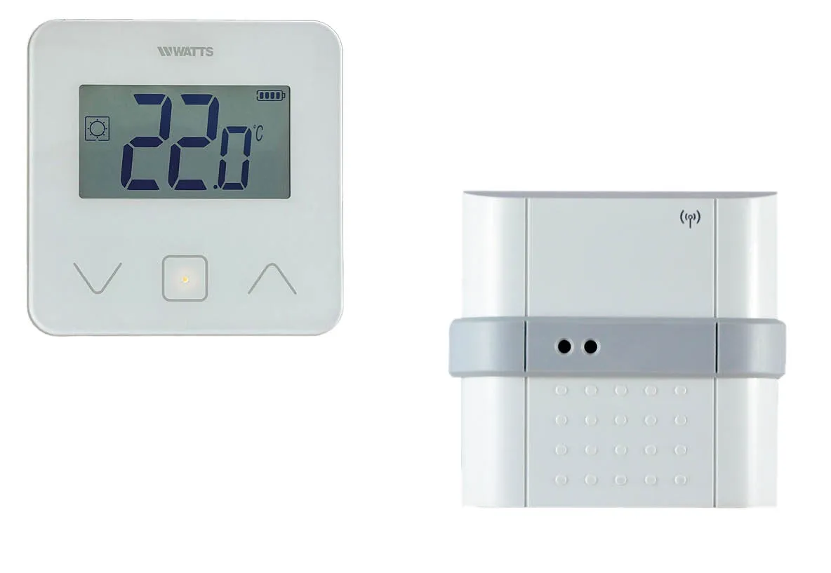 Funk-Nachrüstset Economy, Funk Raumthermostat und Empfänger