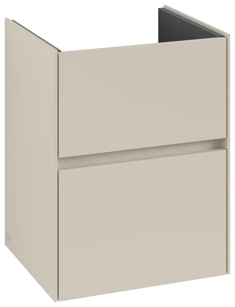 Villeroy & Boch Waschbeckenunterschrank Collaro C14100, Cashmere Grey, 472x610x404mm, Eckig, mit SoftClosing, Wandmontage Villeroy & Boch Waschbeckenunterschrank Collaro C14100, Cashmere Grey, 472x610x404mm, Eckig, mit SoftClosing, Wandmontage