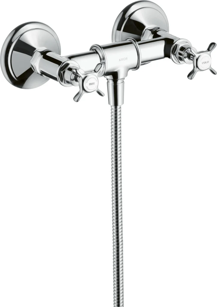 Hansgrohe AXOR Montreux 2-Griff Brausearmatur Aufputz, Chrom, Stichmaß 170 ± 32 mm, max. Durchfluss 11 l/min bei 3 bar