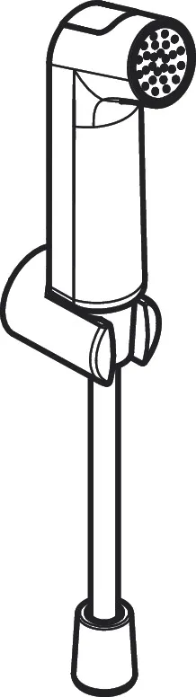 Bidette Handbrause 1jet S EcoSmart+ mit Brausehalter und Druckschlauch 125 cm Chrom Bidette Handbrause 1jet S EcoSmart+ mit Brausehalter und Druckschlauch 125 cm Chrom