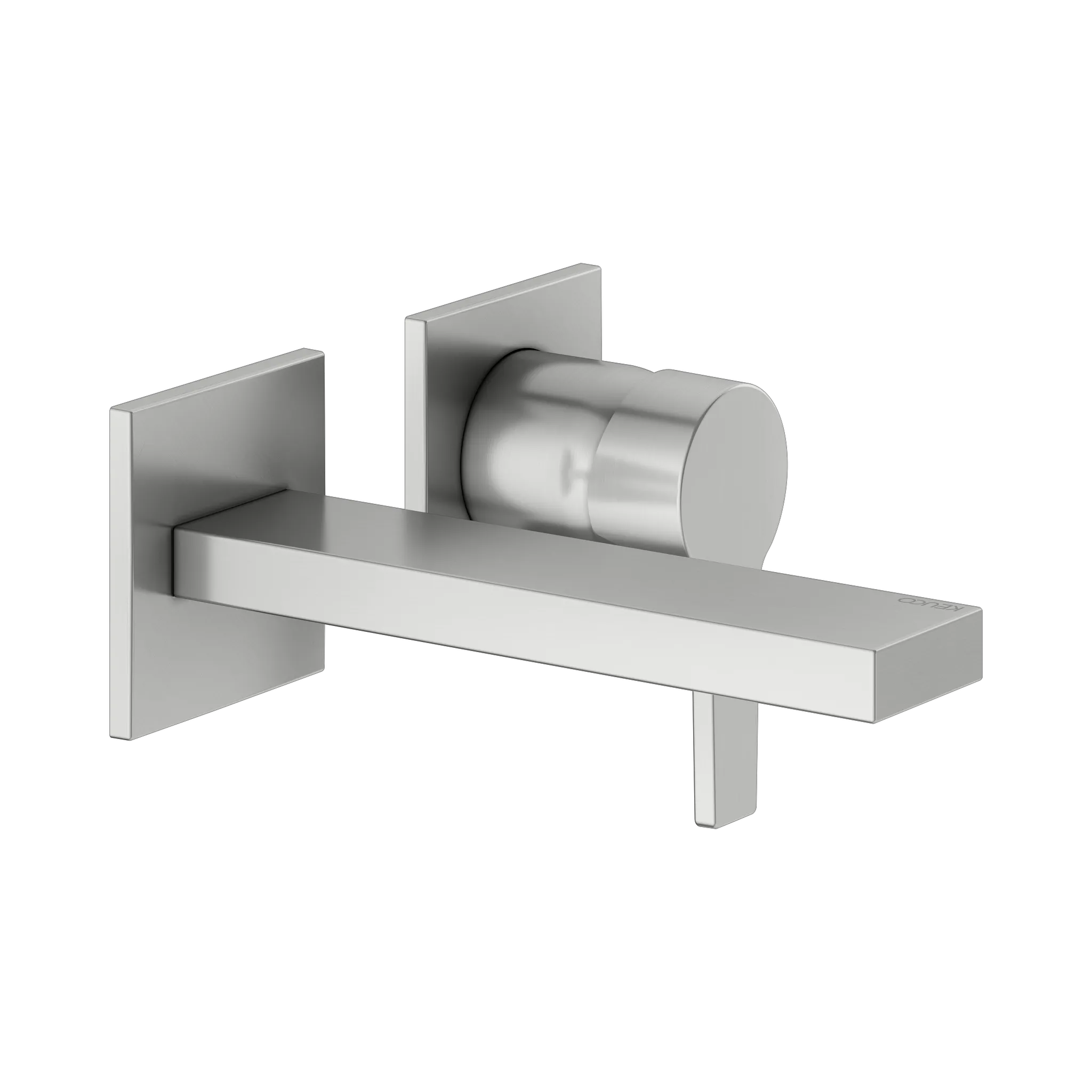 KEUCO EDITION 11 Einhebel-Waschtischmischer Unterputz 2 Loch Wandmontage 165mm Edelstahl-finish