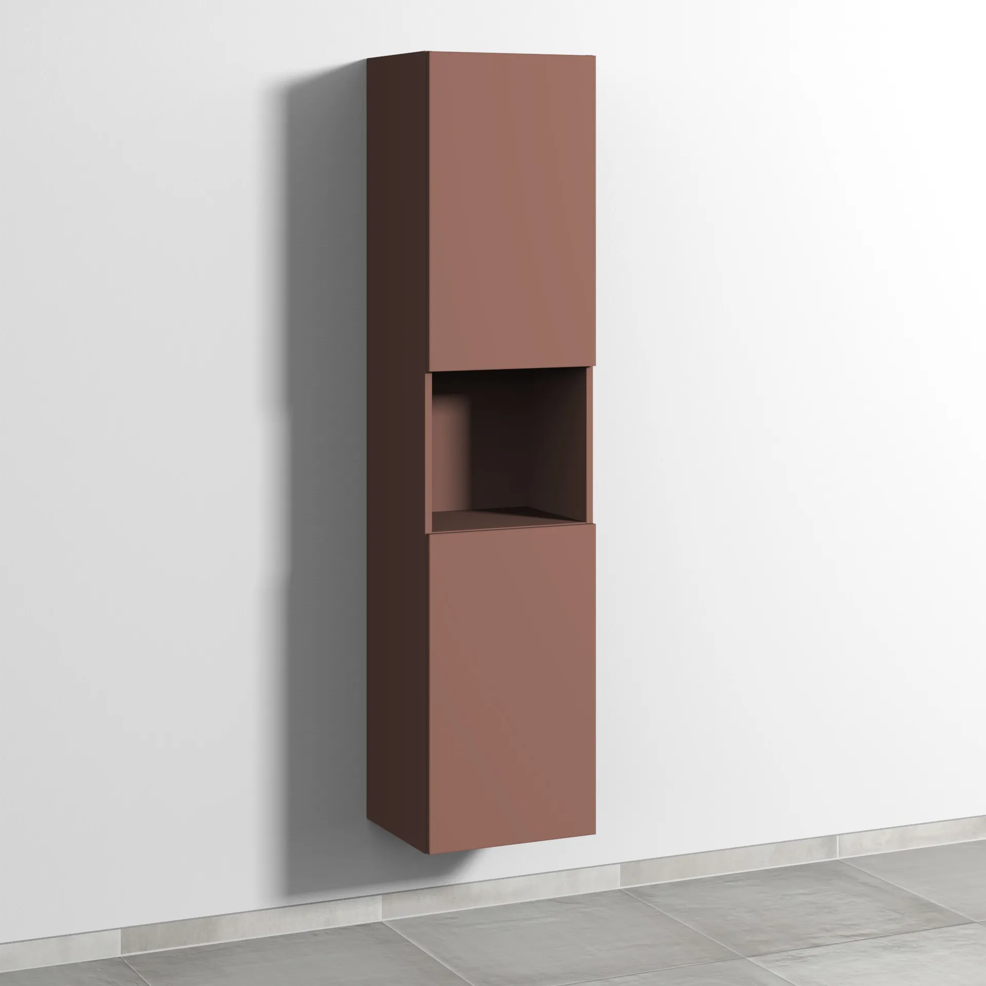 Sanipa Hochschrank „3way“ 400 × 1700 × 345 mm Anschlag rechts, in Wine-Red, Anschlag rechts Sanipa Hochschrank „3way“ 400 × 1700 × 345 mm Anschlag rechts, in Wine-Red, Anschlag rechts