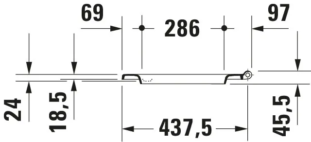 Duravit WC-Sitz „ME by Starck“ 37,4 × 45,8 × 5,6 cm in Weiß Hochglanz, Scharniere Edelstahl