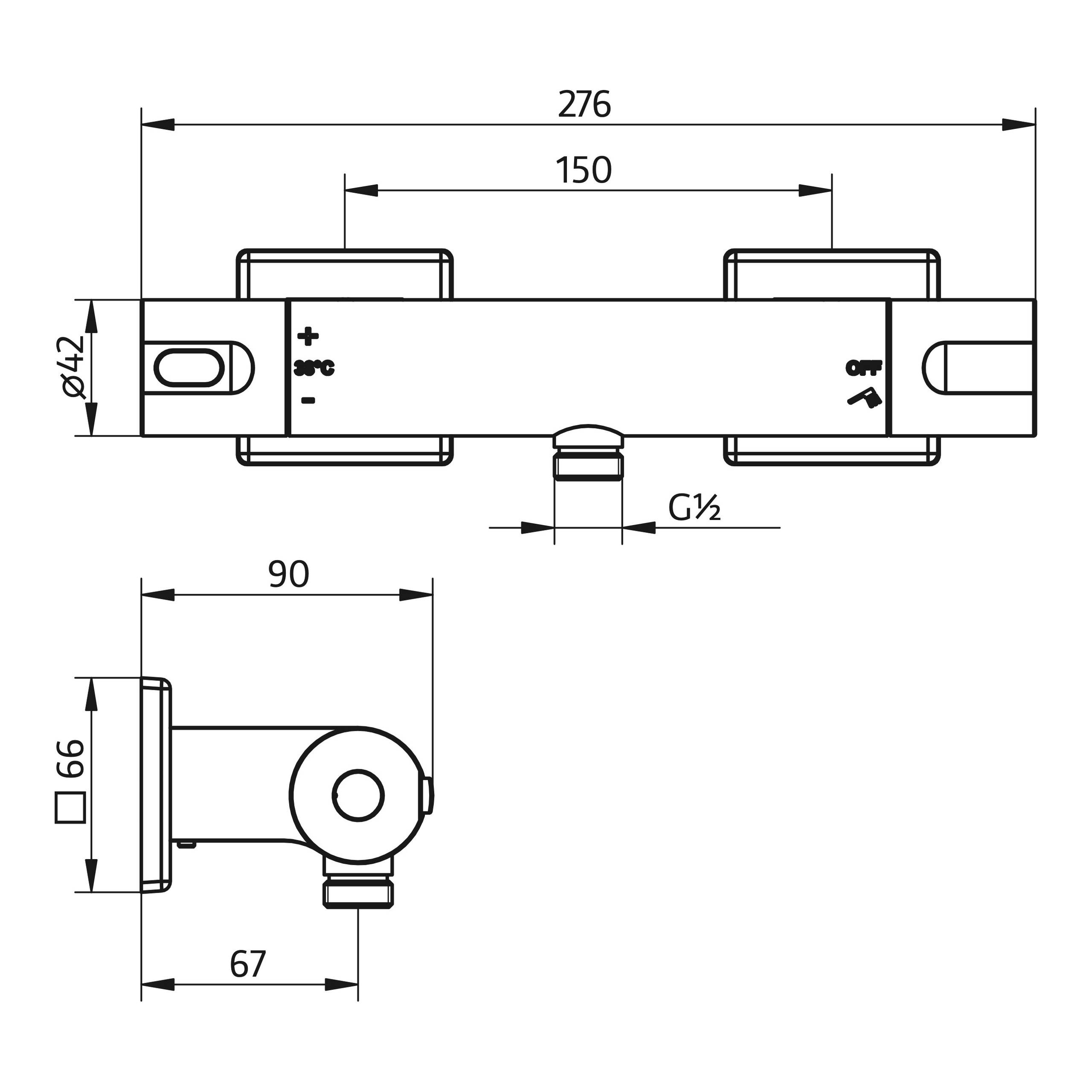 HSK Duschthermostat „Softcube 2.0“ in chrom HSK Duschthermostat „Softcube 2.0“ in chrom